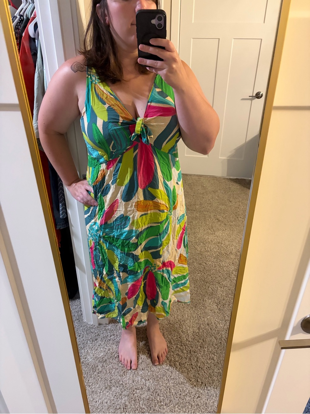 Multicolored beach dress